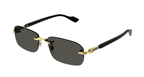 Gucci GG1221S 001 Sunglasses Gold .